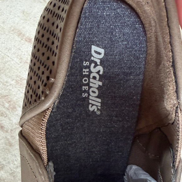 Dr. Scholl's Taupe Mules with Wedge Heel - Picture 7 of 9